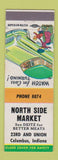 Matchbook Cover - North Side Market Columbus IN grocery