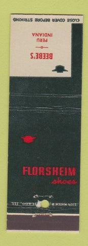 Matchbook Cover - Florsheim Shoes Beebe's Peru IN