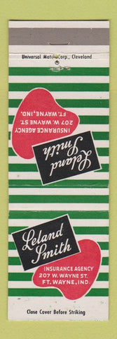 Matchbook Cover - Leland Smith Insurance Fort Wayne IN