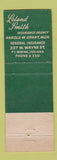Matchbook Cover - Leland Smith Insurance Fort Wayne IN