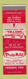Matchbook Cover - Drake Motel Pine Manor Dunreith IN Indianapolis