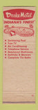 Matchbook Cover - Drake Motel Pine Manor Dunreith IN Indianapolis