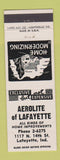 Matchbook Cover - Aerolite Home Improvement Lafayette IN