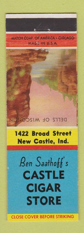 Matchbook Cover - Ben Saathoff's Castle Cigar Store New Castle IN