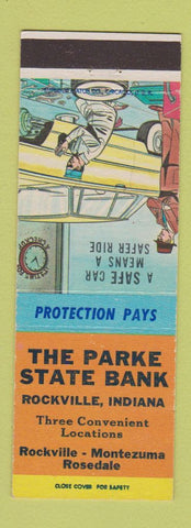 Matchbook Cover - Parke State Bank Rockville IN Montezuma Rosedale