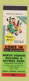 Matchbook Cover - North Vernon Building Savings Association IN