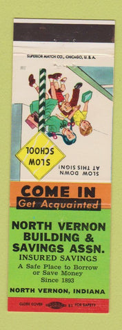Matchbook Cover - North Vernon Building Savings Association IN