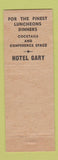 Matchbook Cover - Hotel Gary IN