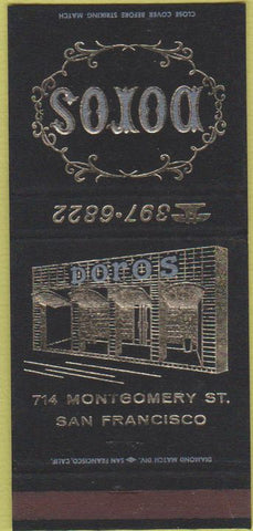 Matchbook Cover - Doro's San Francisco CA 30 Strike