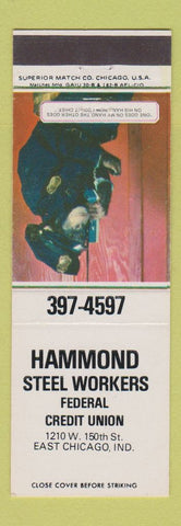 Matchbook Cover - Hammond Steel Workers Credit Union East Chicago IN