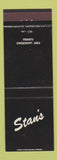 Matchbook Cover - Stan's Fort Lauderdale FL restaurant liquor