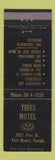 Matchbook Cover - Tides Motel Fort Myers FL