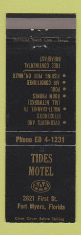 Matchbook Cover - Tides Motel Fort Myers FL