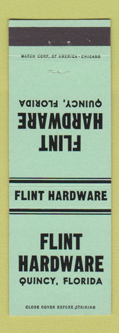 Matchbook Cover - Flint Hardware Quincy FL