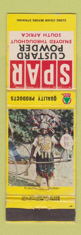 Matchbook Cover - Spar Custard Powder South Africa WEAR