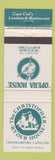 Matchbook Cover - Christopher Ryder House Opera House Chathamport MA girlie