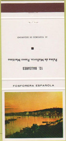Matchbook Cover - Fosforera Espanola Baleares 30 Strike
