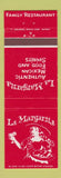 Matchbook Cover - La Margarita Mexican Food girlie Traverse City Petoskey MI