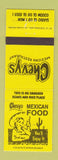 Matchbook Cover - Chevys Mexican Restaurant girlie