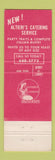Matchbook Cover - Altierei's Catering Italian Stow OH girlie