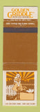 Matchbook Cover - Golden Griddle Pancake House girlie Toronto Willowdale ON WEAR