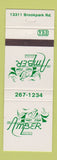 Matchbook Cover - Amber Lounge Brook Park OH strip club girlie