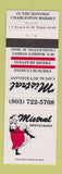 Matchbook Cover - Mistral Restaurant girlie Charleston SC