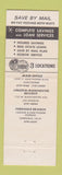 Matchbook Cover - Hawthorne Savings and Loan CA Torrance Los Angeles girlie