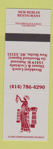 Matchbook Cover - New Berlin Restaurant New Berlin WI girlie