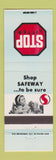 Matchbook Cover - Safeway Grocery Stores Stop Little girlie