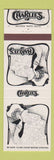 Matchbook Cover - Charlie's Seattle Bellevue Olympia PA girlie