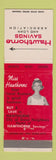 Matchbook Cover - Hawthorne Savings and Loan CA Torrance Los Angeles girlie