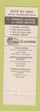 Matchbook Cover - Hawthorne Savings and Loan CA Torrance Los Angeles girlie