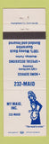 Matchbook Cover - My Maid Inc Cleaning girlie