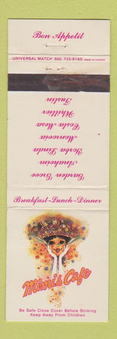 Matchbook Cover - Mimis Cafe Garden Grove Anaheim Yorba Linda Monrovia CA