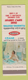 Matchbook Cover - Crane Bathroom Fixtures Cleveland OH girlie