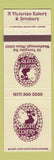 Matchbook Cover - Tom Foolery's Westborough MA girlie