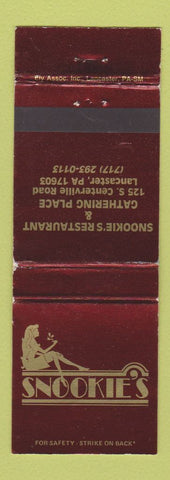 Matchbook Cover - Snookie's Restaurant Lancaster PA girlie WEAR