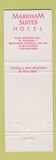 Matchbook Cover - Markham Suites Hotel ON girlie WEAR