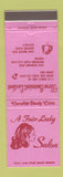 Matchbook Cover - Fair Lady Salon Union Lake Pontiac Drayton Plains MI