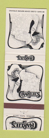 Matchbook Cover - Charlie's Seattle Bellevue Olympia PA girlie