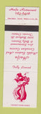 Matchbook Cover - Haifa Restaurant Toronto ON girlie Middle Eastern Food