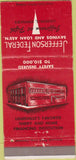 Matchbook Cover - Jefferson Federal Savings Loan Louisville KY 30 Strike