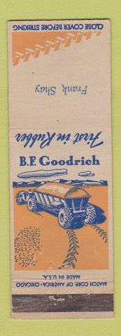 Matchbook Cover - BF Goodrich Tires Frank Shay