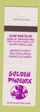 Matchbook Cover - Golden Phoenix Chinese Restaurant West Bloomfield MI