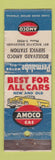Matchbook Cover - Amoco oil gas Boulevard Miami FL WORN