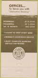 Matchbook Cover - First City Bank Pasadena Rosemead CA 30 Strike