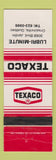 Matchbook Cover - Texaco oil gas Lubri Minute Orsainville QC WEAR