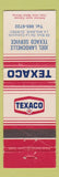 Matchbook Cover - Texaco oil gas Joel Larochelle La Malbaie QC WEAR