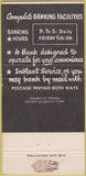 Matchbook Cover - Hollywood National Bank CA 30 Strike